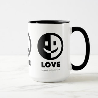 Taza del amor de la paz del amor