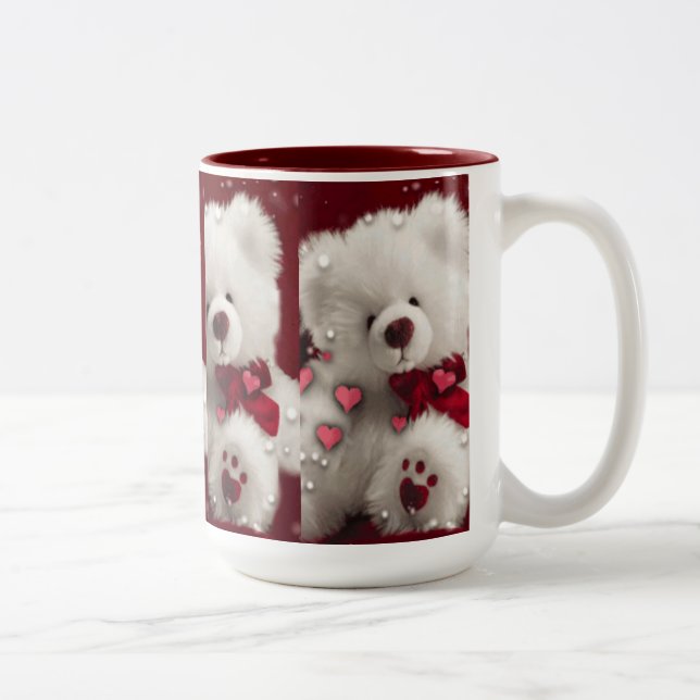 Taza del amor de la tarjeta del día de San (Derecha)
