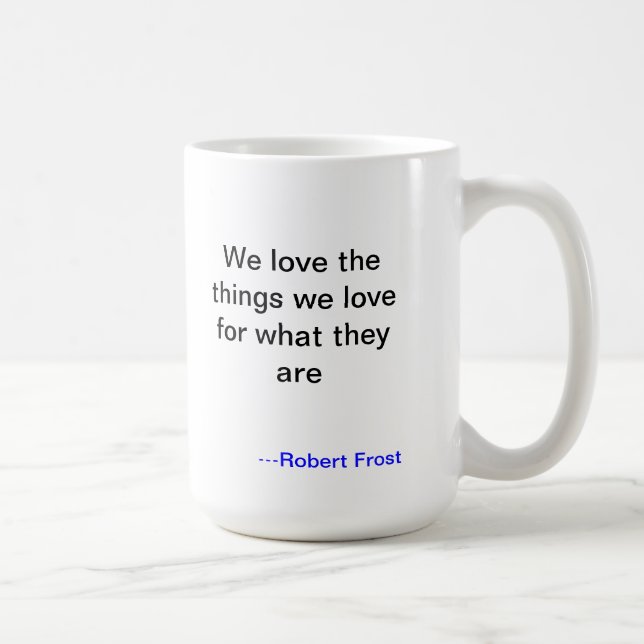 Taza del amor de Robert Frost (Derecha)