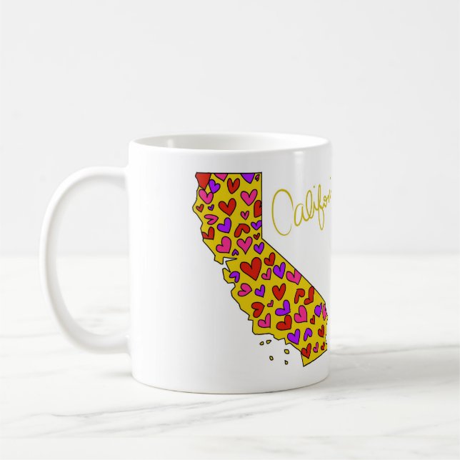 Taza del amor del Golden State de California (Izquierda)