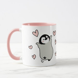 Taza del amor del pingüino