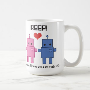 Taza del amor del robot