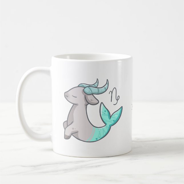 Taza del animal del zodiaco del Capricornio (Izquierda)