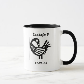 taza del aniversario del sankofa