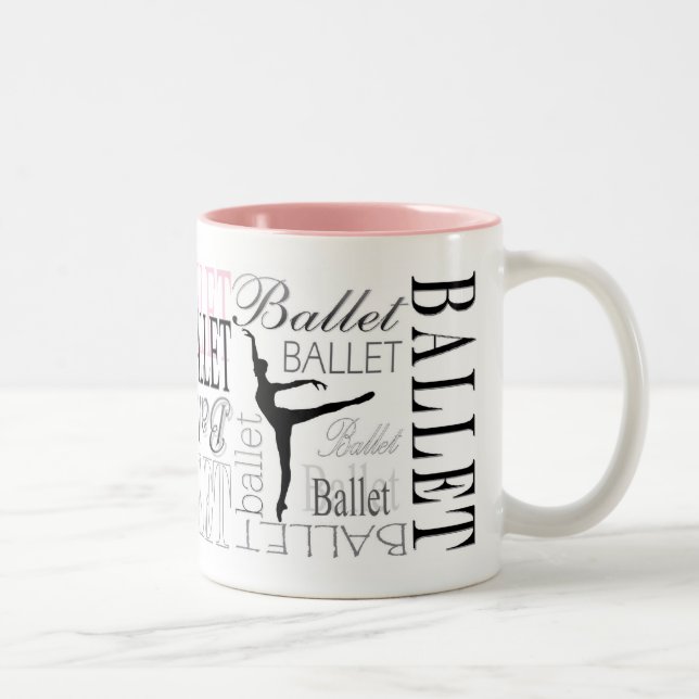 Taza del Arabesque con el acento rosado (Derecha)