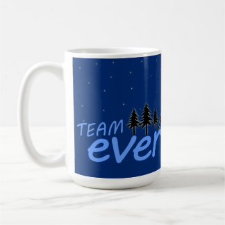 Taza del árbol de hoja perenne del equipo