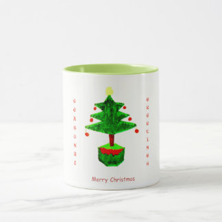 Taza del árbol de navidad