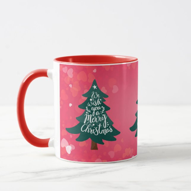 Taza del árbol de Navidad alegre (Izquierda)