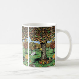 Taza del árbol del libro