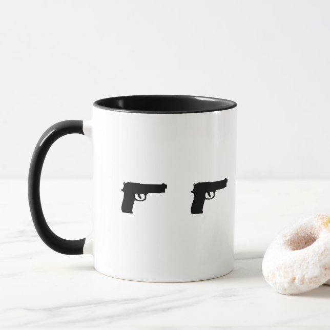 Taza del arma del café (Con donut)