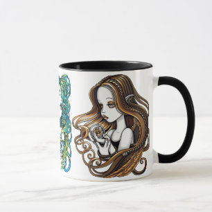 Taza del arte de la fantasía de los ángeles de l
