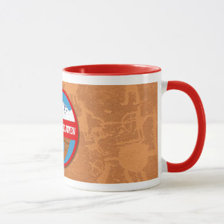 Taza del arte de la roca de UHR