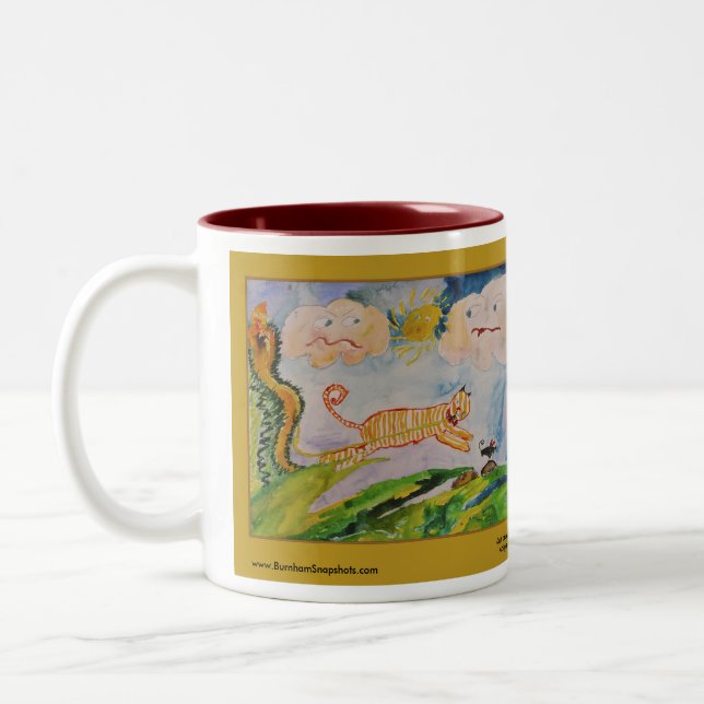 Taza del arte de los chicas de Burnham (Izquierda)