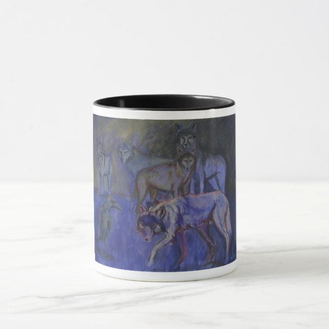 Taza del arte de los lobos (Centro)