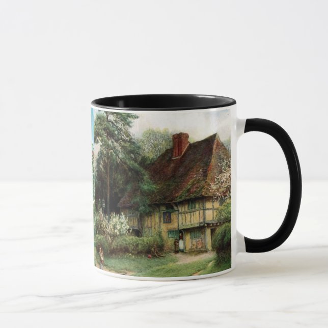 Taza del arte del vintage (Derecha)