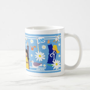 Taza del arte: Guías taza de 100 centenarios. Azul