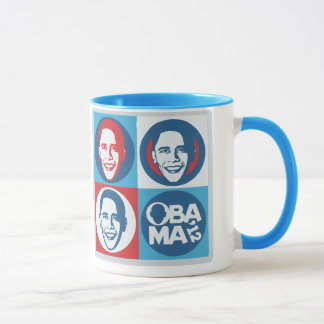 Taza del arte pop de Obama 2012