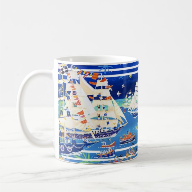 Taza del arte: Regatta alto de las naves de (Izquierda)