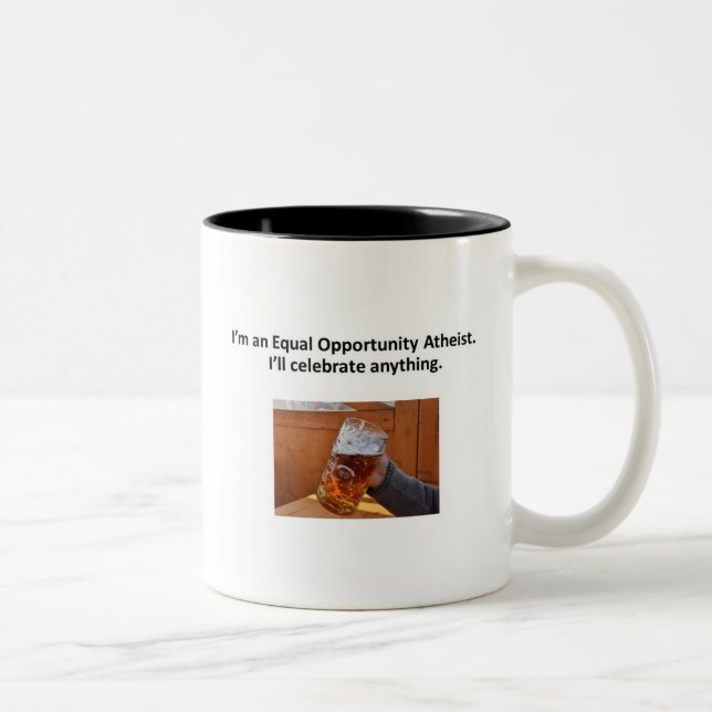 Taza del ateo de la igualdad de oportunidades (Derecha)