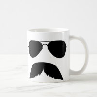 Taza del aviador del bigote
