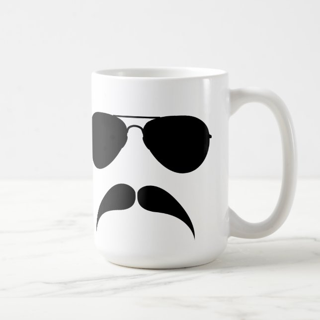 Taza del aviador del bigote (Derecha)