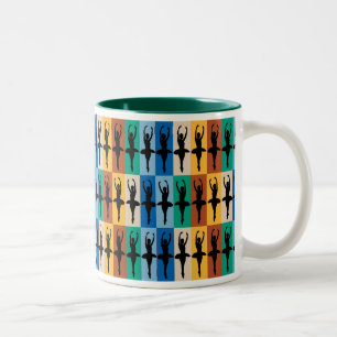 Taza del bailarín de ballet (verde)