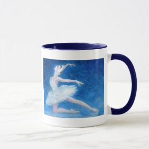 Taza del ballet 2-Sided del lago swan