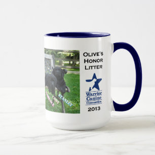 Taza del banco de la litera del honor