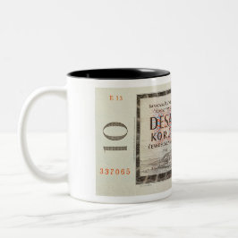 Taza del billete de banco de Checoslovaquia 10