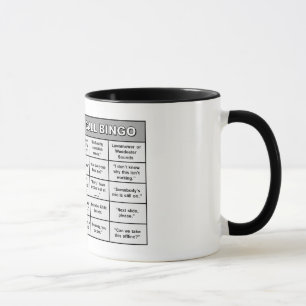 Taza del bingo de la audioconferencia