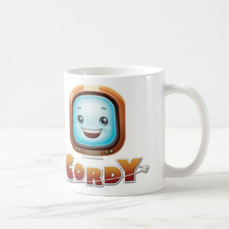 Taza del blanco de Cordy del vintage