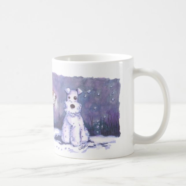 Taza del blanco del invierno 11oz del Fox del (Derecha)