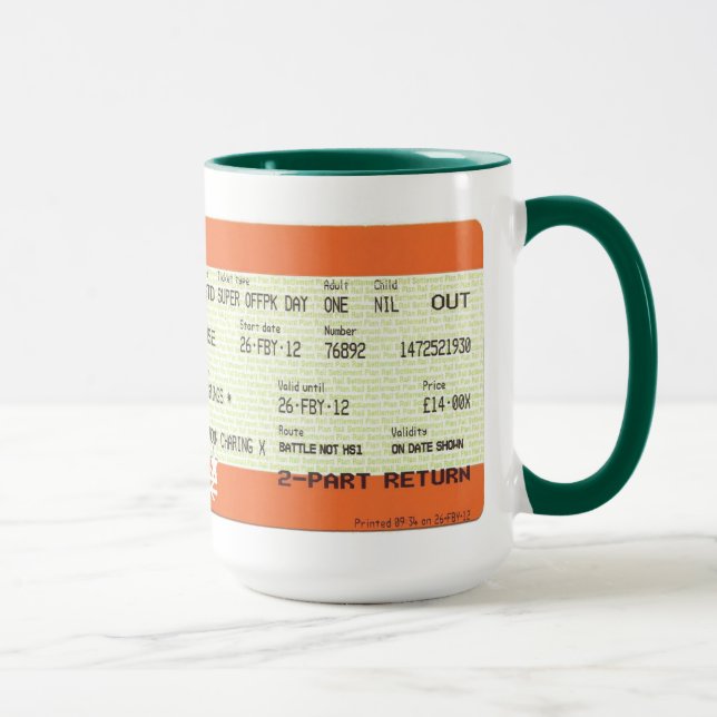 Taza del boleto de tren (Derecha)