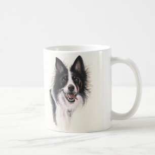 Taza del border collie con "el texto del mejor