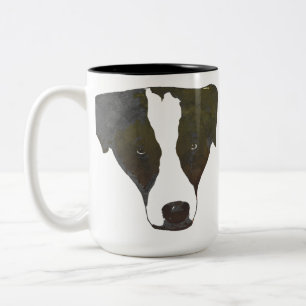 Taza del border collie del arte pop