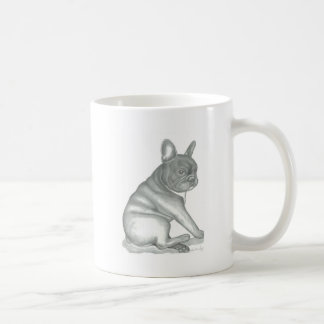 Taza del bosquejo del bulldog francés