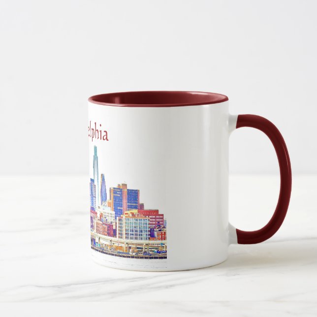 Taza del bosquejo del color de Philadelphia (Derecha)