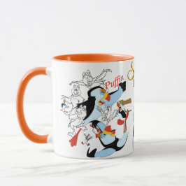 Taza del bosquejo del frailecillo con Rim&Handle