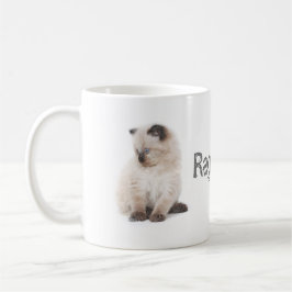 Taza del bosquejo del gatito de Ragdoll