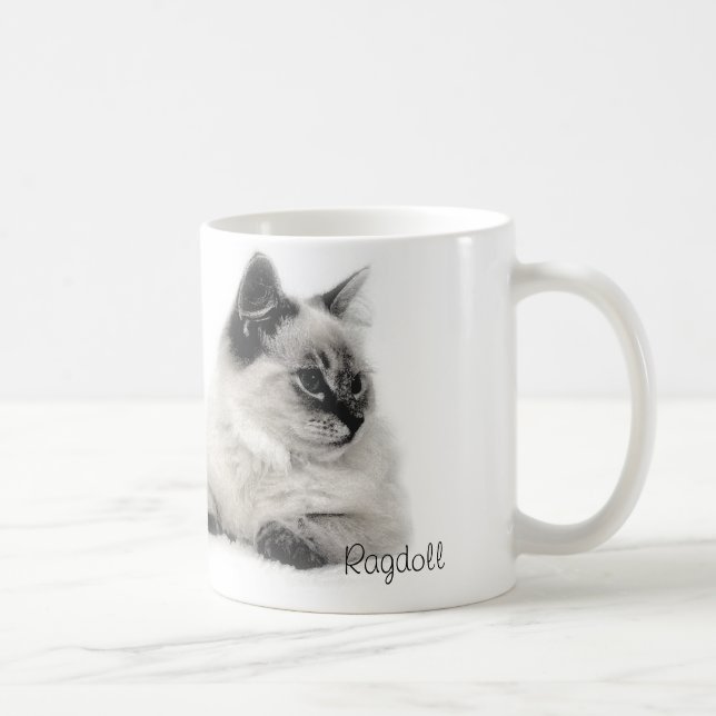 taza del bosquejo del ragdoll (Derecha)