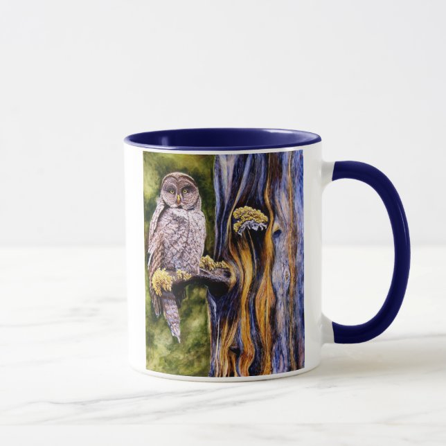 Taza del búho de gran gris (Derecha)