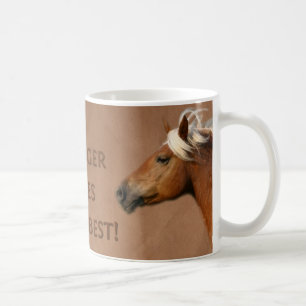 Taza del caballo de Haflinger
