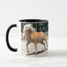 Taza del caballo de Haflinger