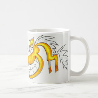 Taza del caballo del palomino del dibujo animado