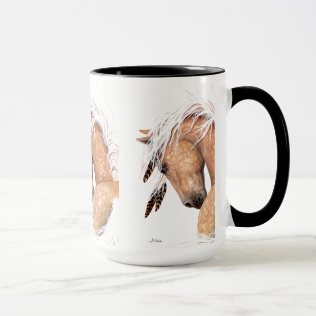 Taza del caballo del Palomino por Bihrle (Derecha)