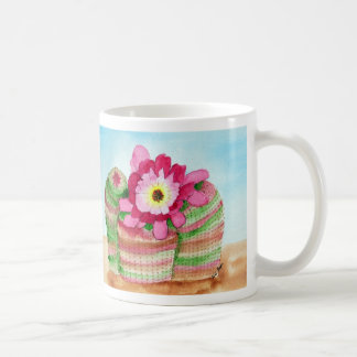 Taza del cactus del arco iris