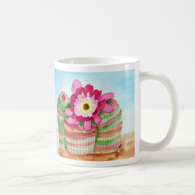 Taza del cactus del arco iris (Derecha)