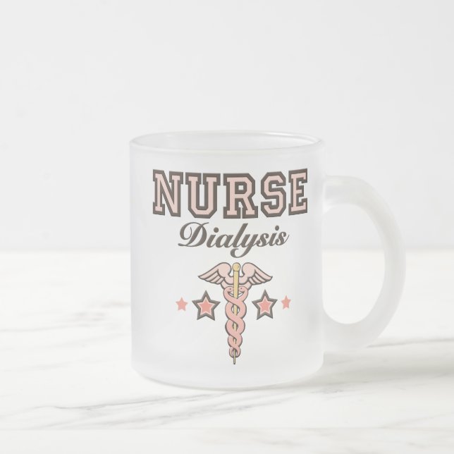 Taza del caduceo de la enfermera de la diálisis (Derecha)