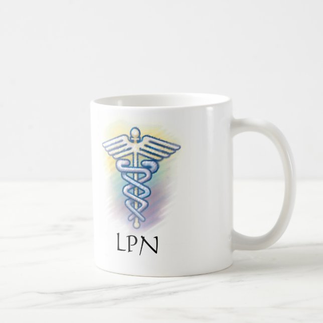taza del caduceo LPN (Derecha)