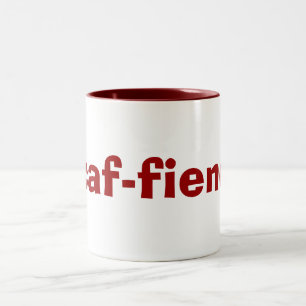 taza del CAF-demonio para los adictos al café y al